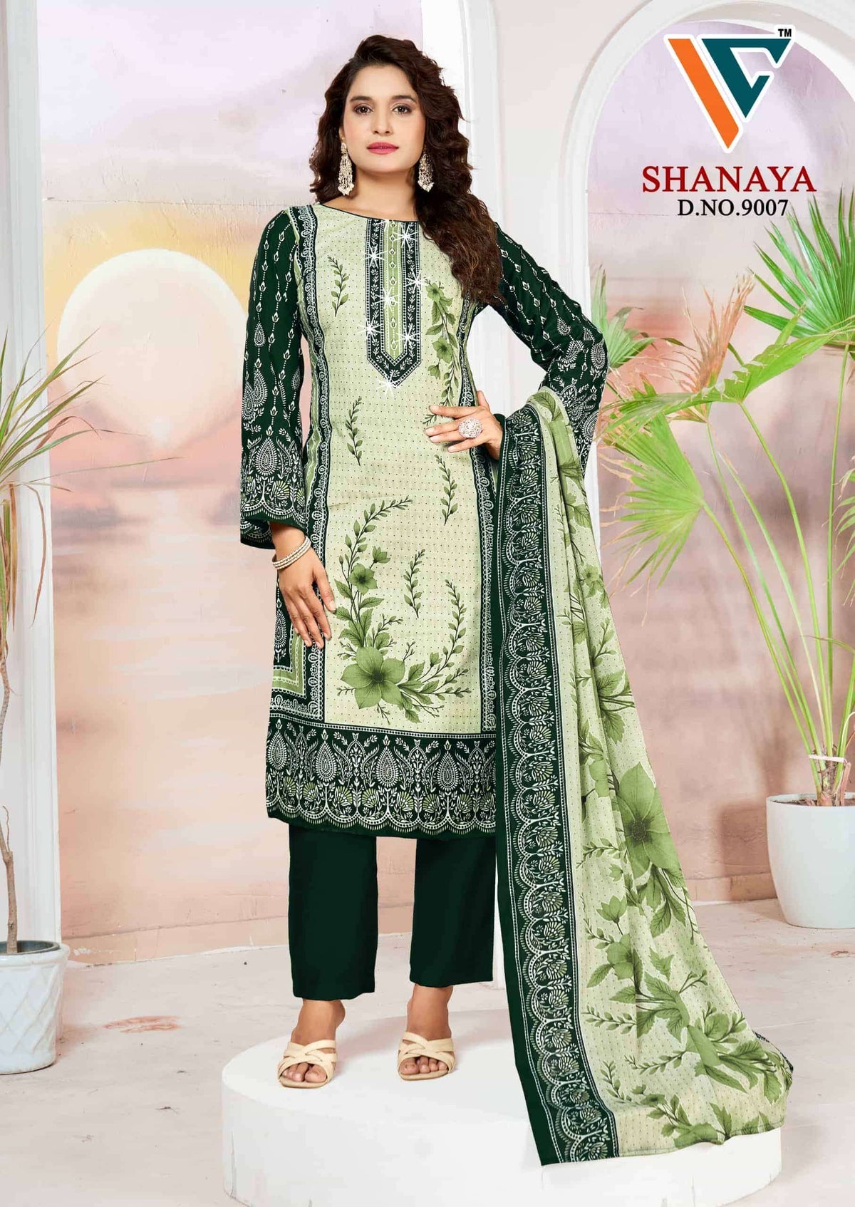 Vandana Creation Shanaya Vol 9 Karachi Cotton Dress Material