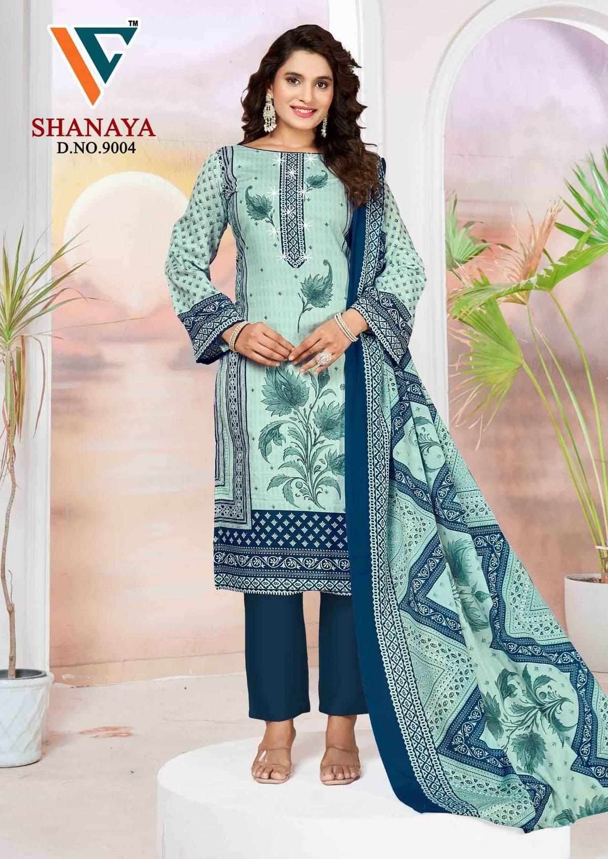 Vandana Creation Shanaya Vol 9 Karachi Cotton Dress Material
