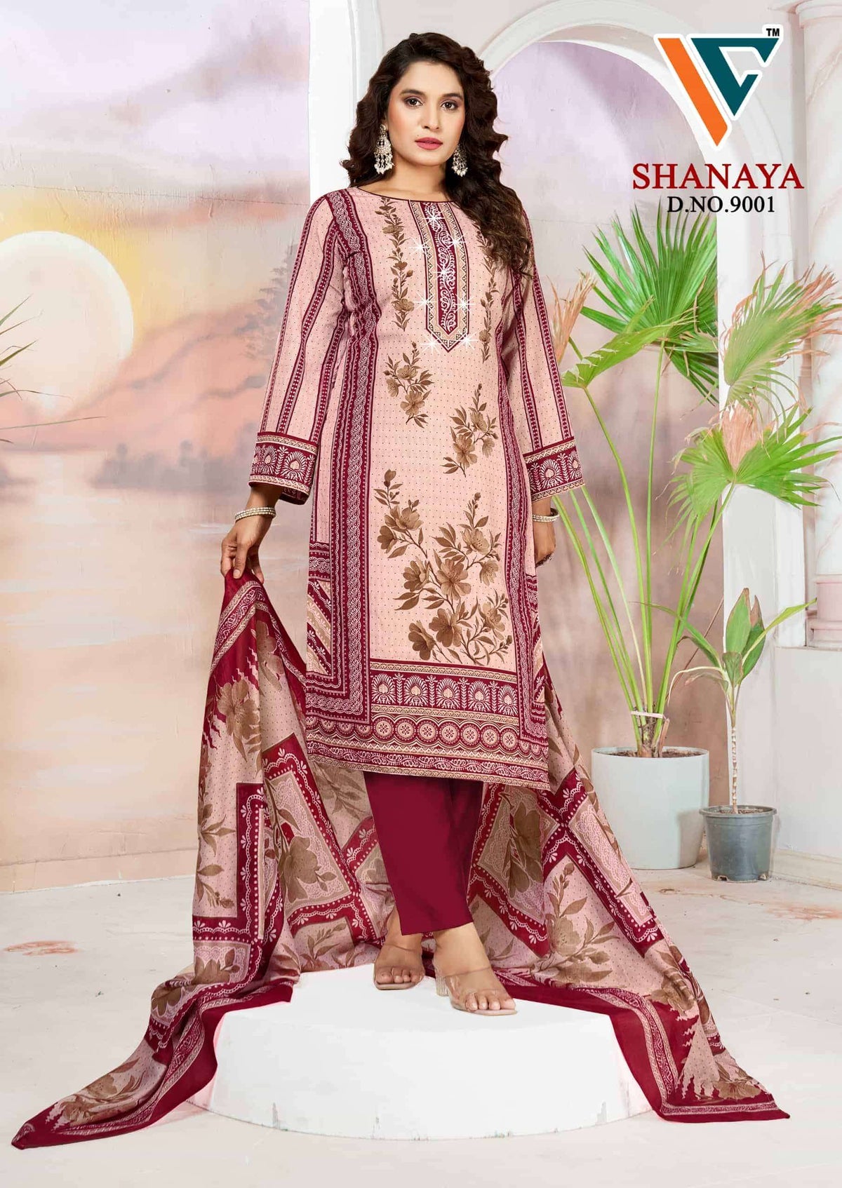 Vandana Creation Shanaya Vol 9 Karachi Cotton Dress Material