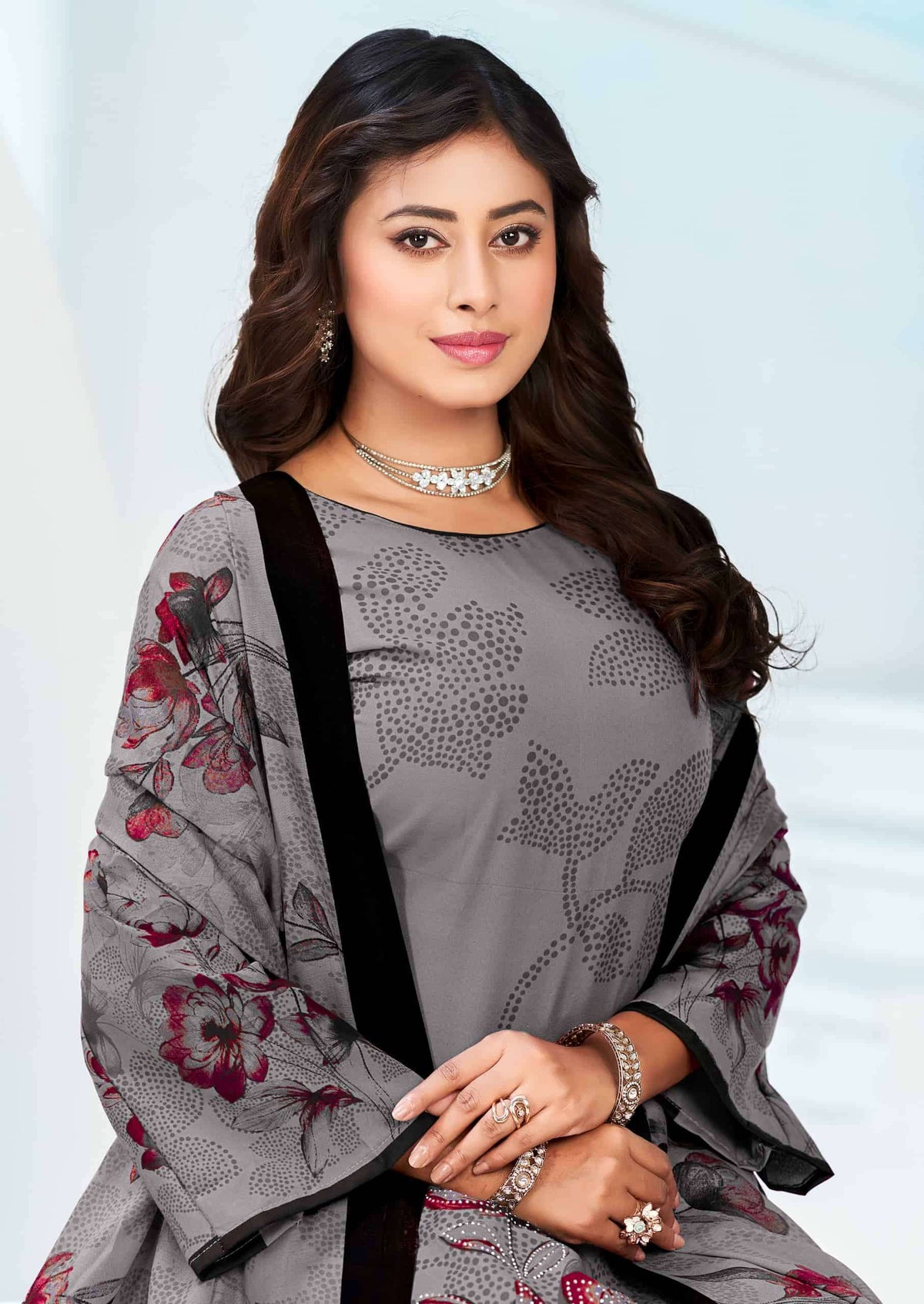 Vandana Creation Yashika Vol 3 Swarovski Cotton Dress Material