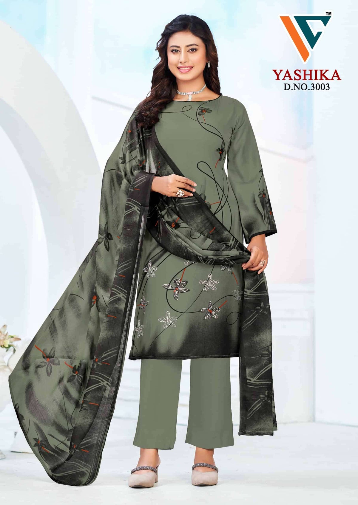 Vandana Creation Yashika Vol 3 Swarovski Cotton Dress Material
