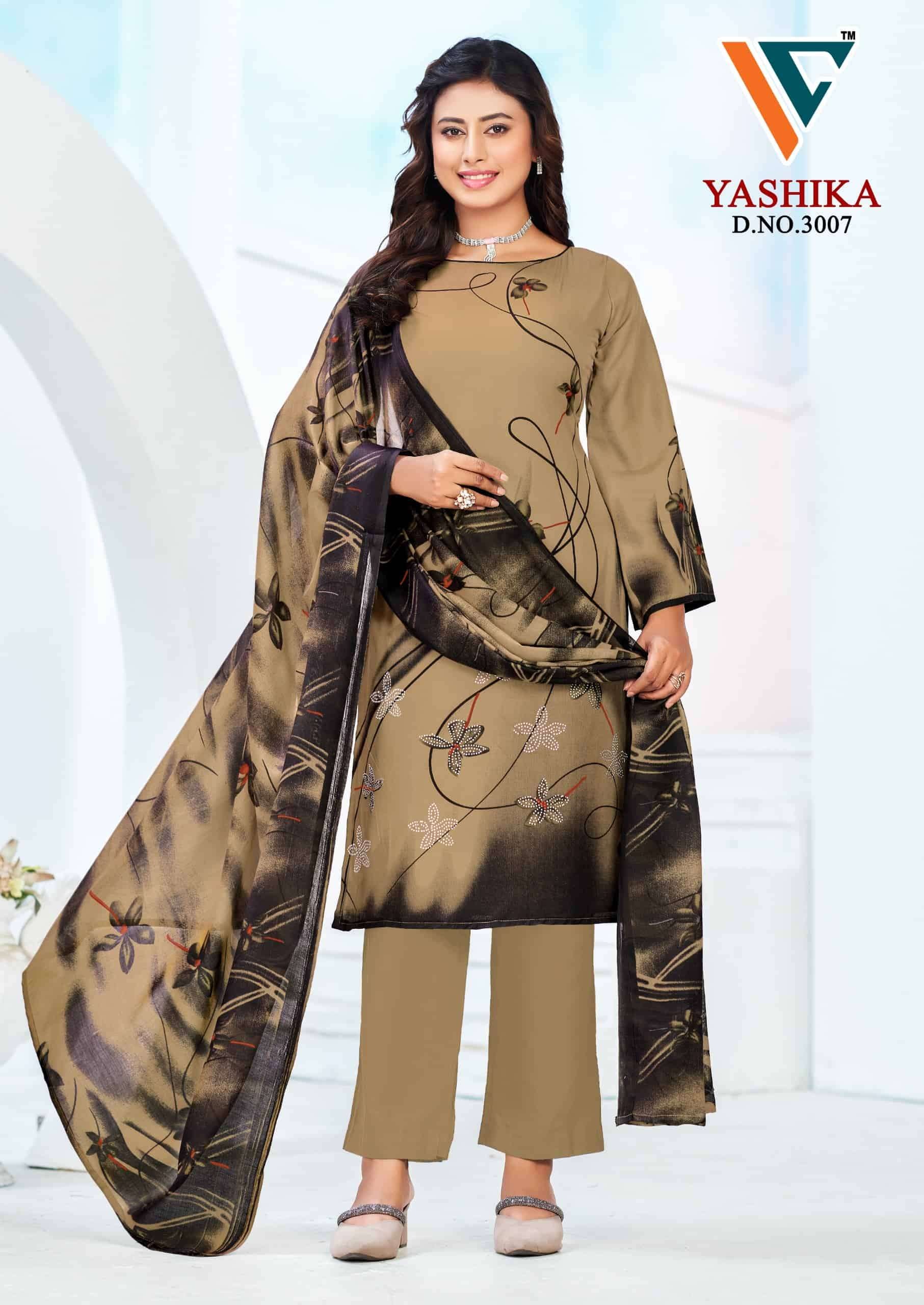 Vandana Creation Yashika Vol 3 Swarovski Cotton Dress Material