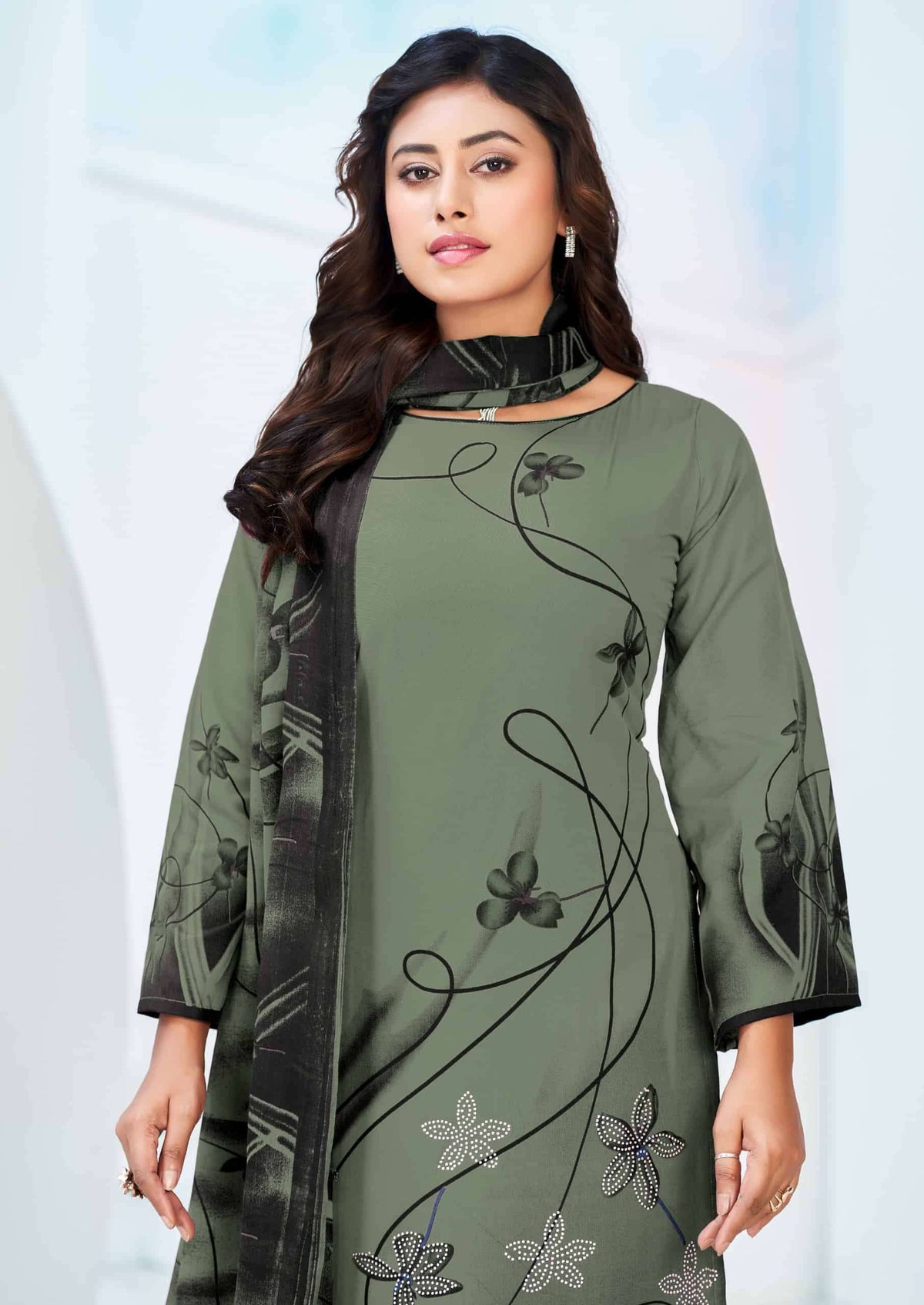Vandana Creation Yashika Vol 3 Swarovski Cotton Dress Material