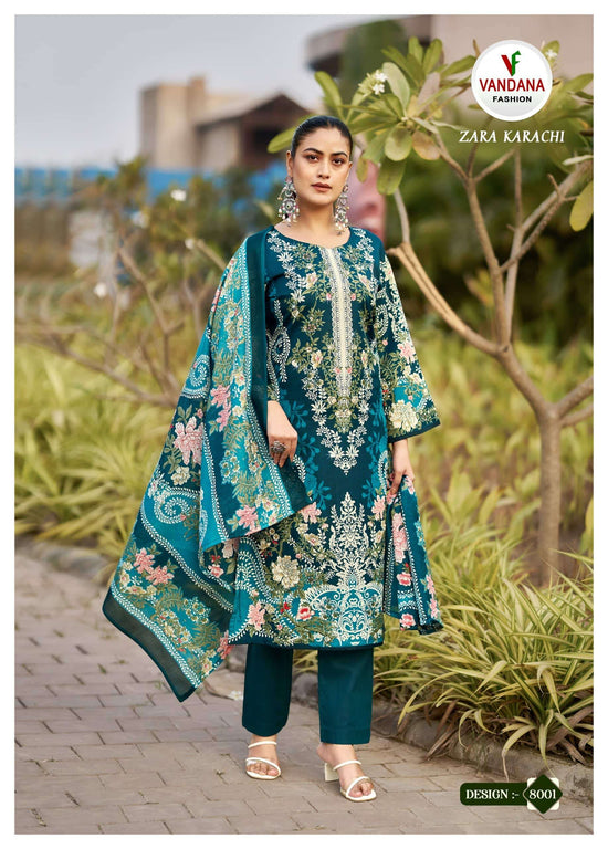 Vandana Fashion Zara Karachi Vol 08 Dress Material - Amrah Wholesale
