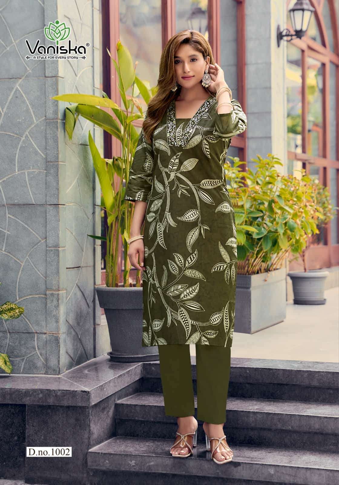 Vaniska Cotton Candy Vol 1 Cotton Kurti Pant Set - Amrah Wholesale