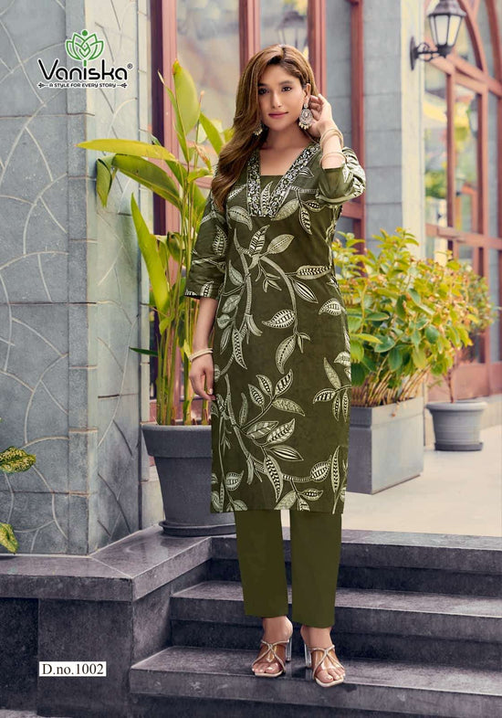 Vaniska Cotton Candy Vol 1 Cotton Kurti Pant Set - Amrah Wholesale