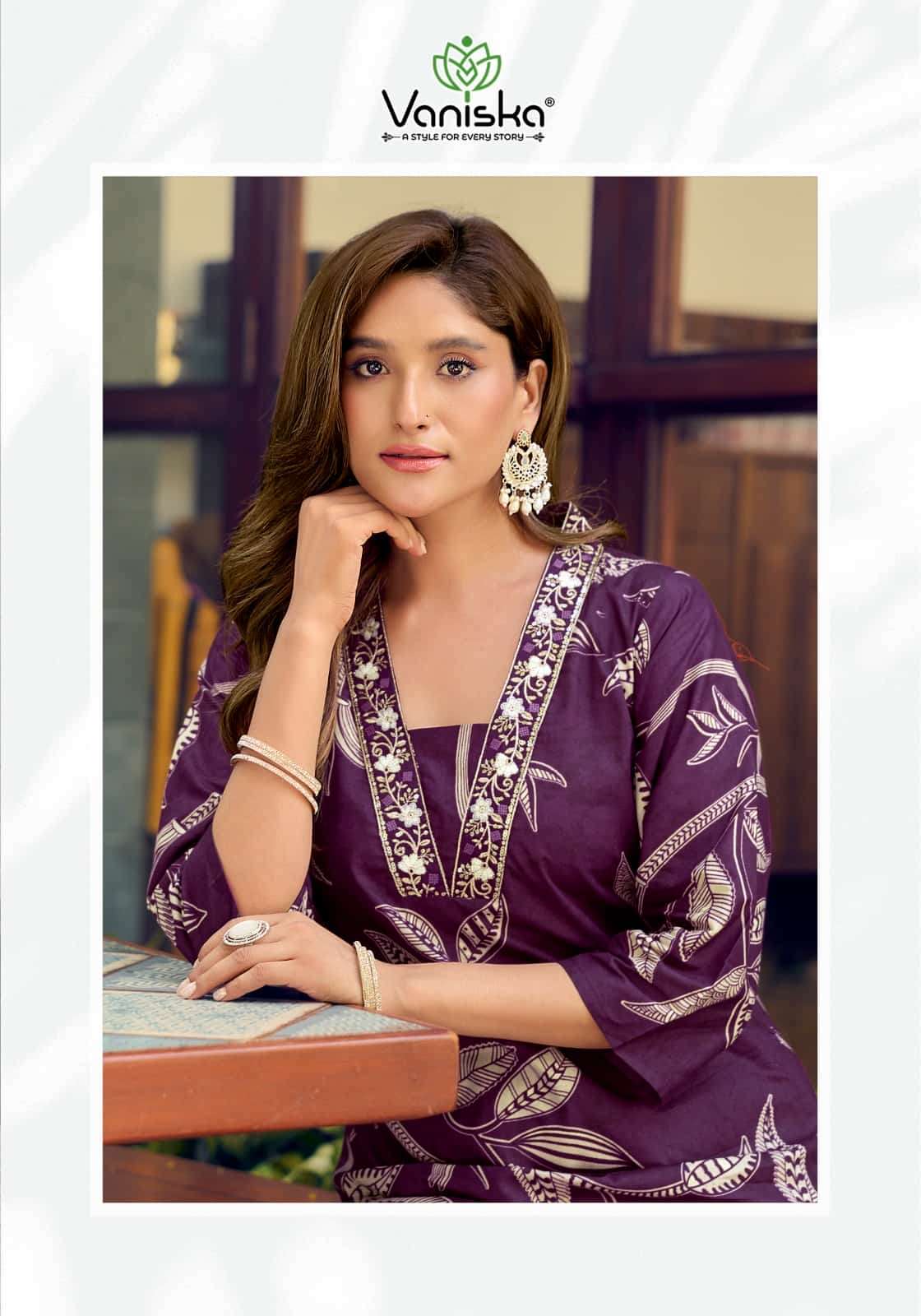 Vaniska Cotton Candy Vol 1 Cotton Kurti Pant Set - Amrah Wholesale