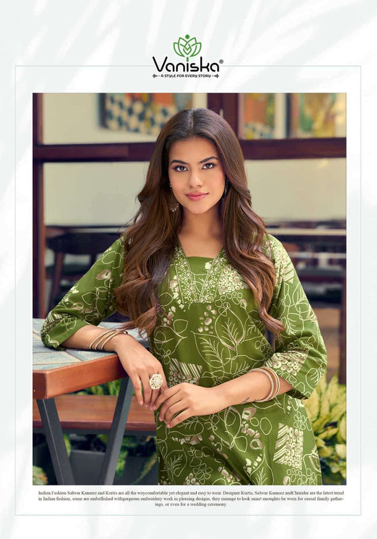 Vaniska Cotton Candy Vol 1 Cotton Kurti Pant Set - Amrah Wholesale