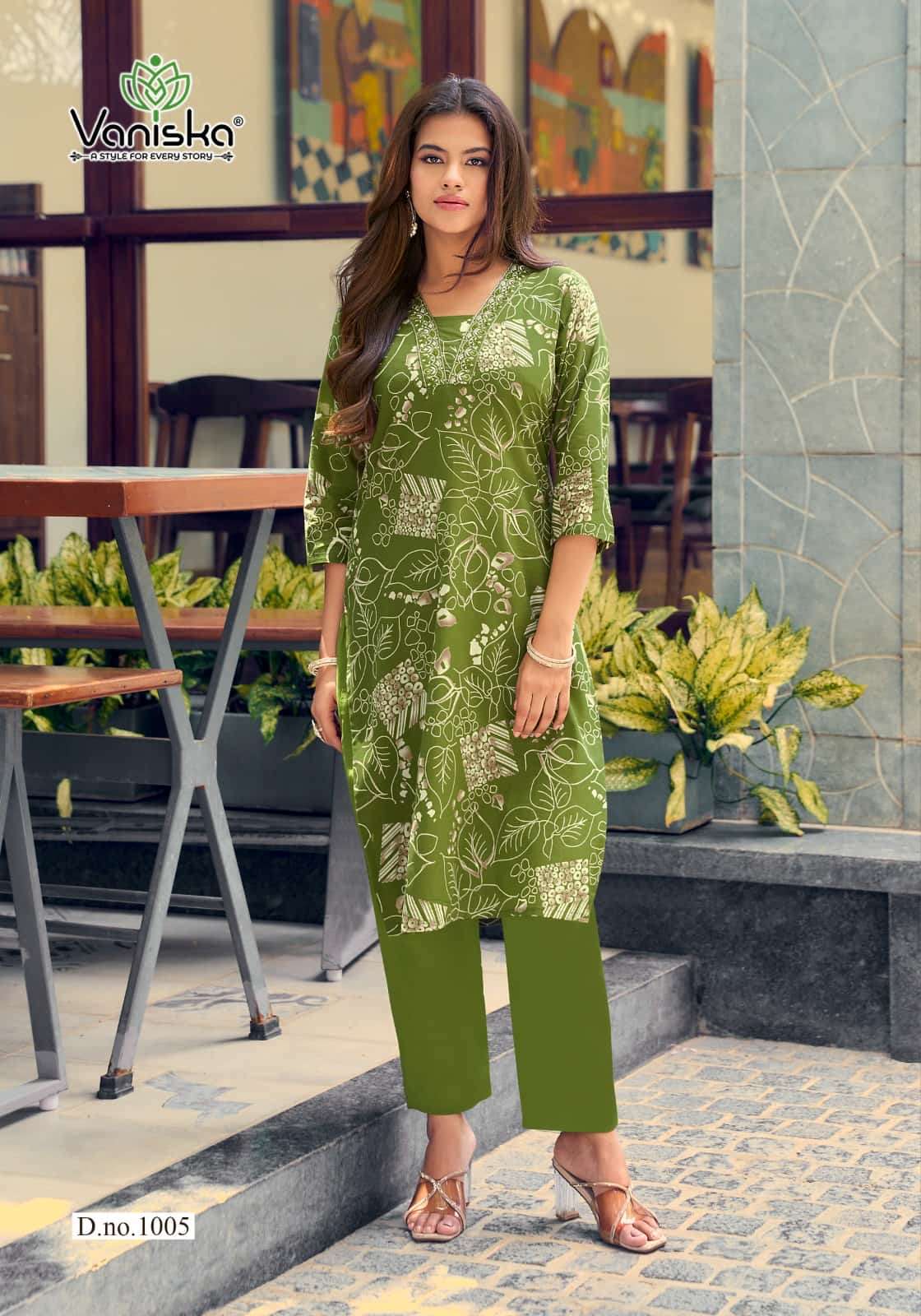 Vaniska Cotton Candy Vol 1 Cotton Kurti Pant Set - Amrah Wholesale