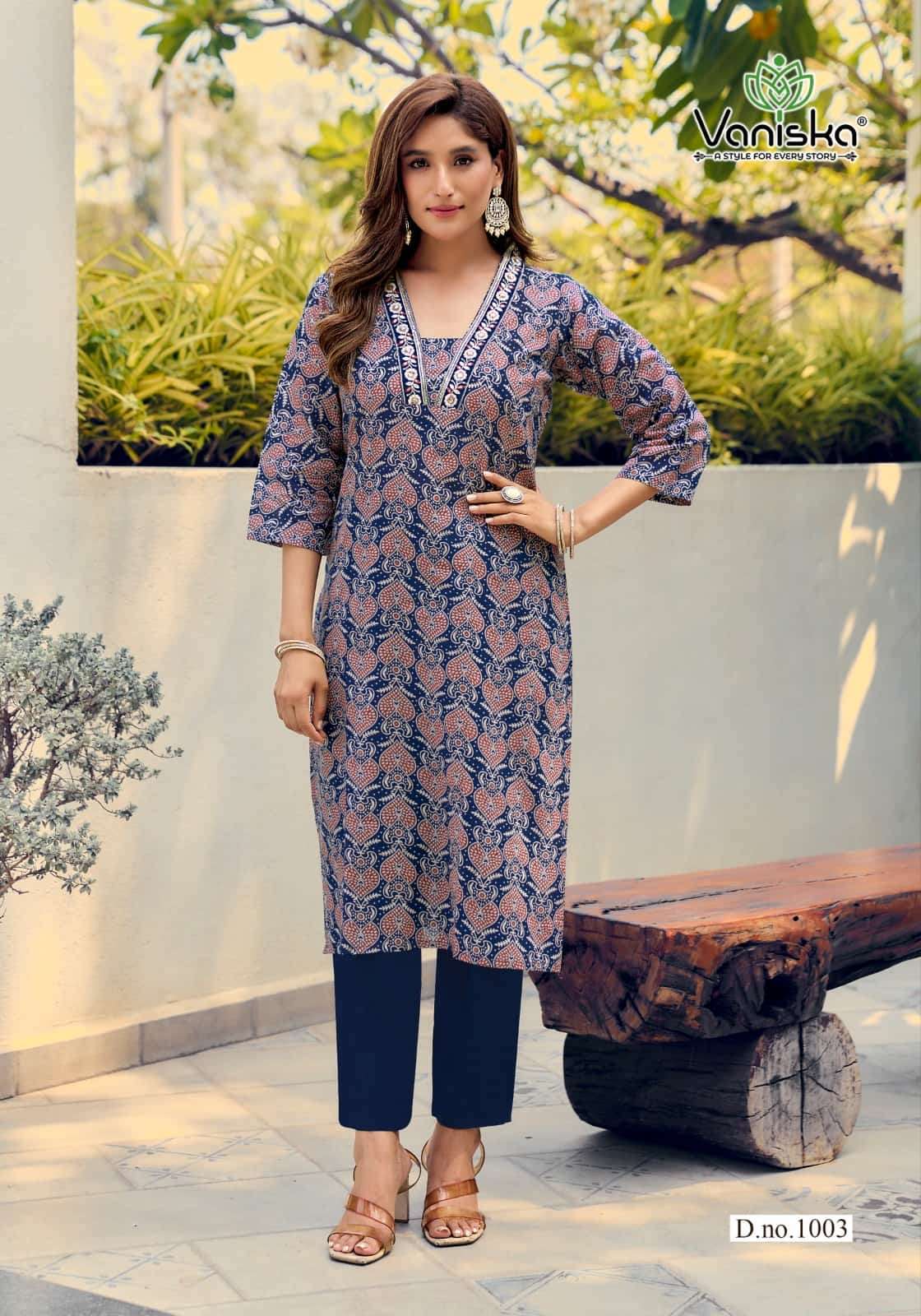 Vaniska Cotton Candy Vol 1 Cotton Kurti Pant Set - Amrah Wholesale