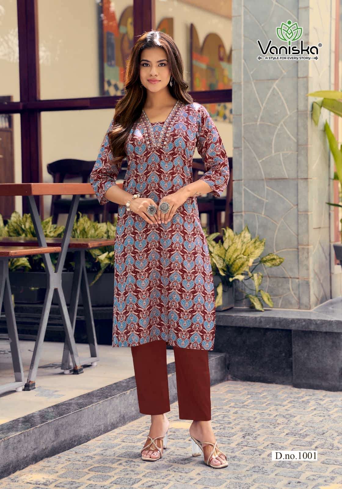 Vaniska Cotton Candy Vol 1 Cotton Kurti Pant Set