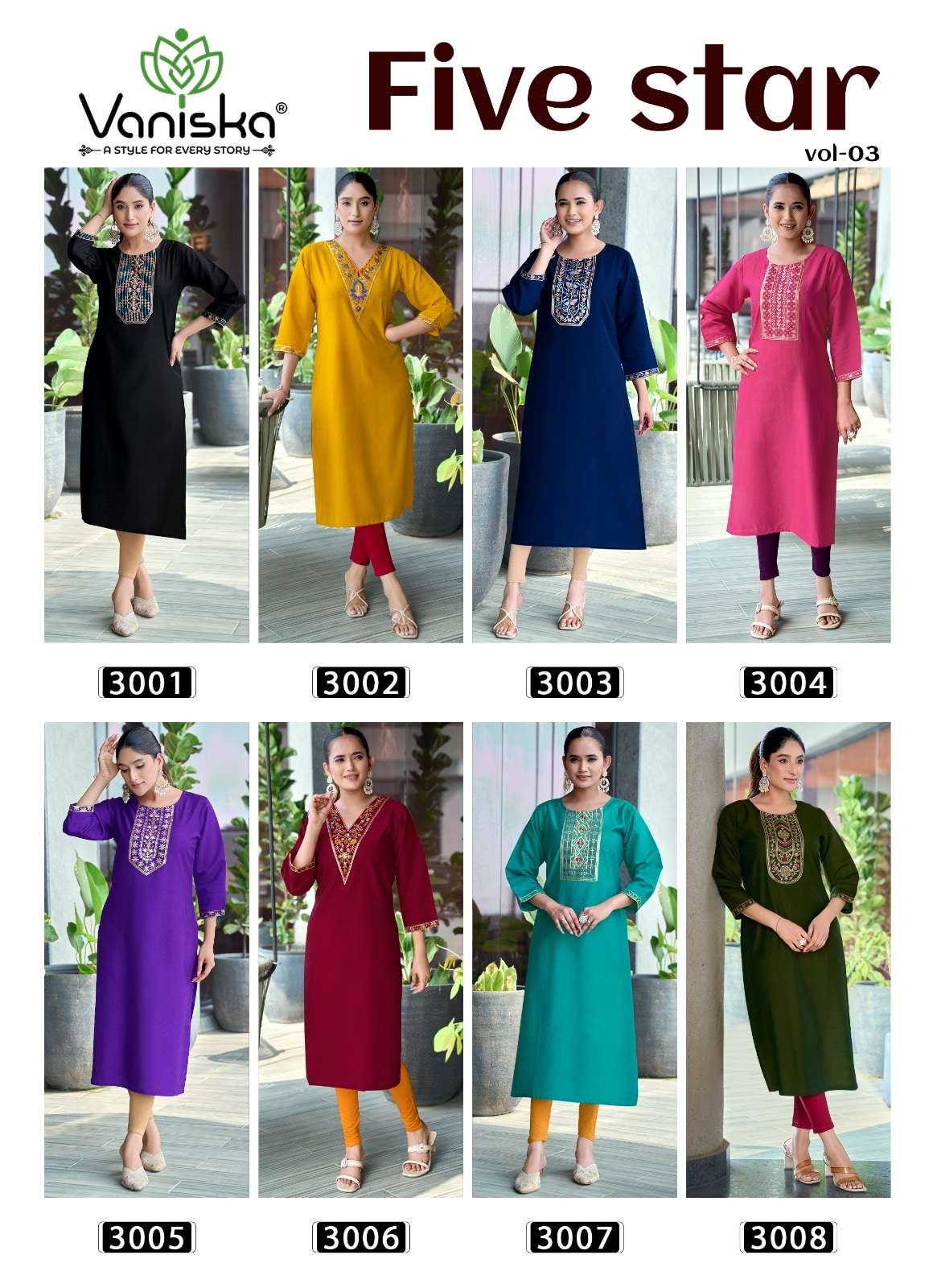 Vaniska Fashion Five Star Vol - 03 - Amrah Wholesale