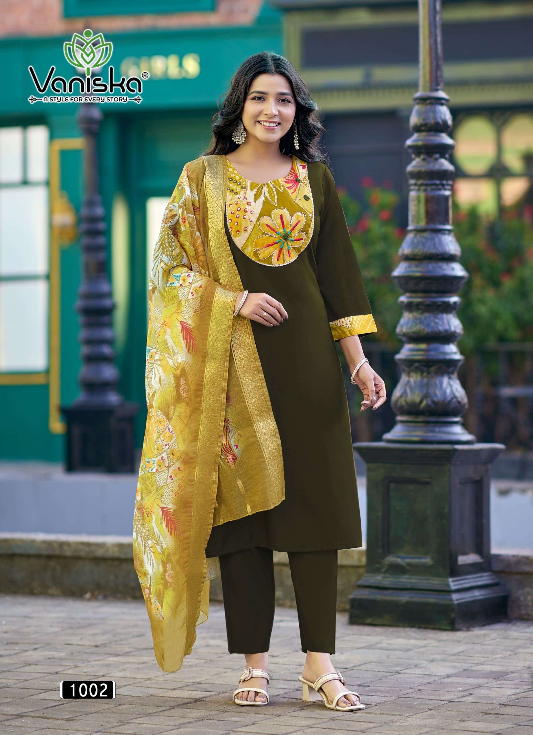 Vaniska Fashion Kasturi Vol - 1 1001 To 1006 Series Salwar Suit Set Wholesale Catalogue - Amrah Wholesale
