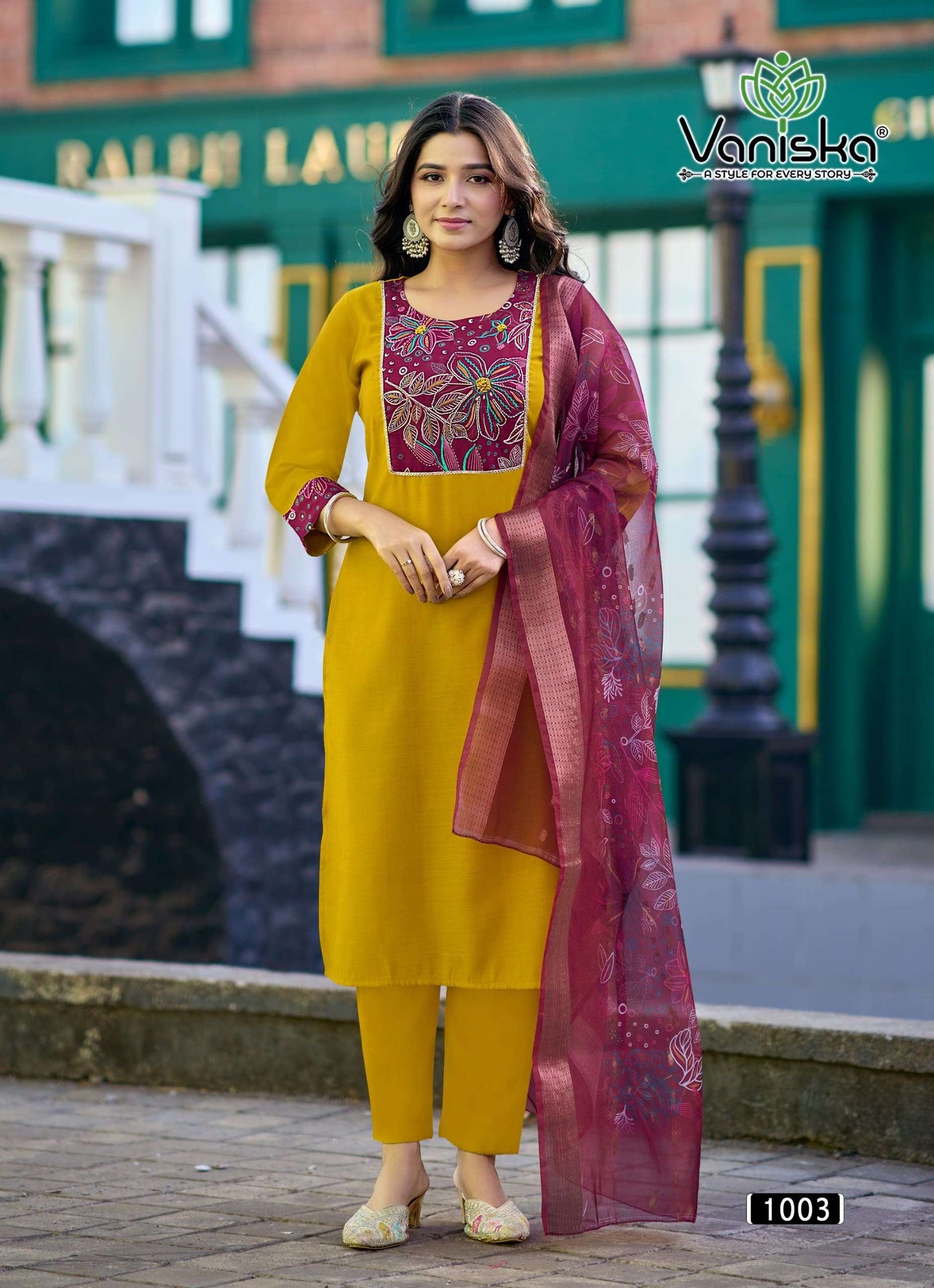 Vaniska Fashion Kasturi Vol - 1 1001 To 1006 Series Salwar Suit Set Wholesale Catalogue - Amrah Wholesale