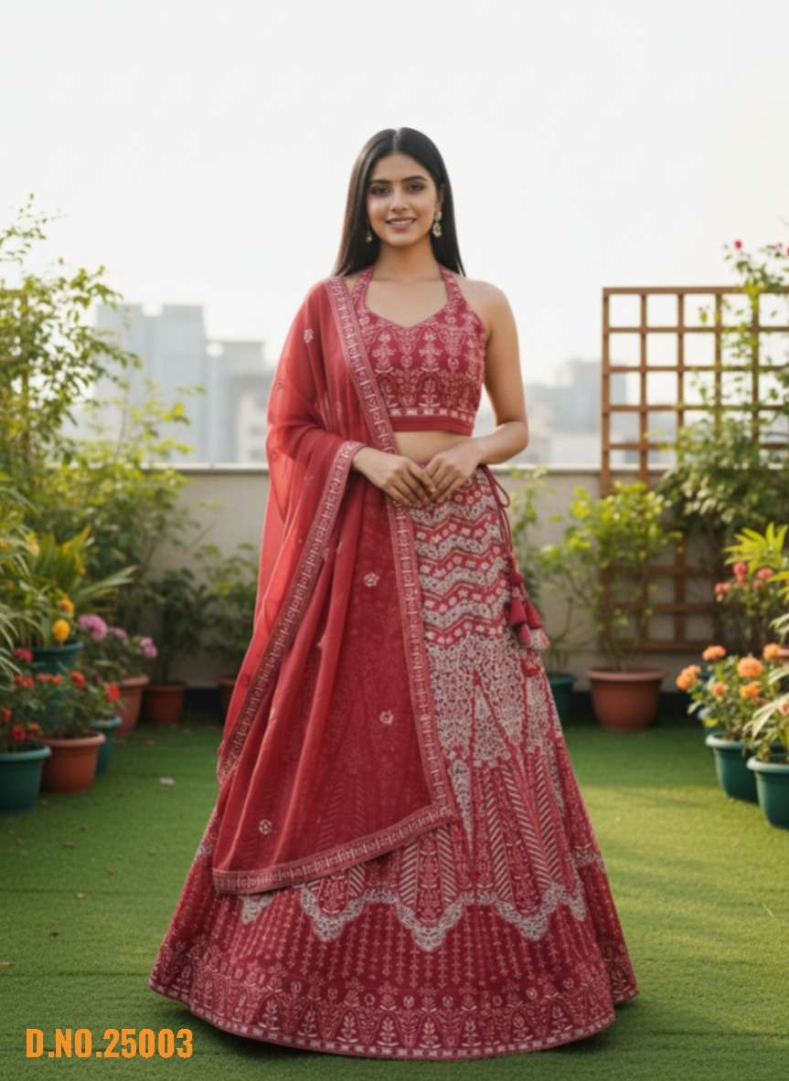 Varni Fabrics Zeeya Rooh Faux Georgette Embroidered Lehenga - Amrah Wholesale