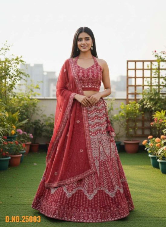 Varni Fabrics Zeeya Rooh Faux Georgette Embroidered Lehenga - Amrah Wholesale