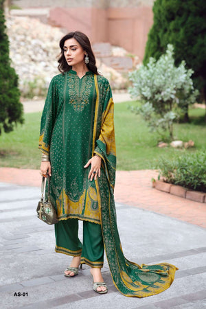 Varsha Arcis Viscose Muslin Dress Material - Amrah Wholesale
