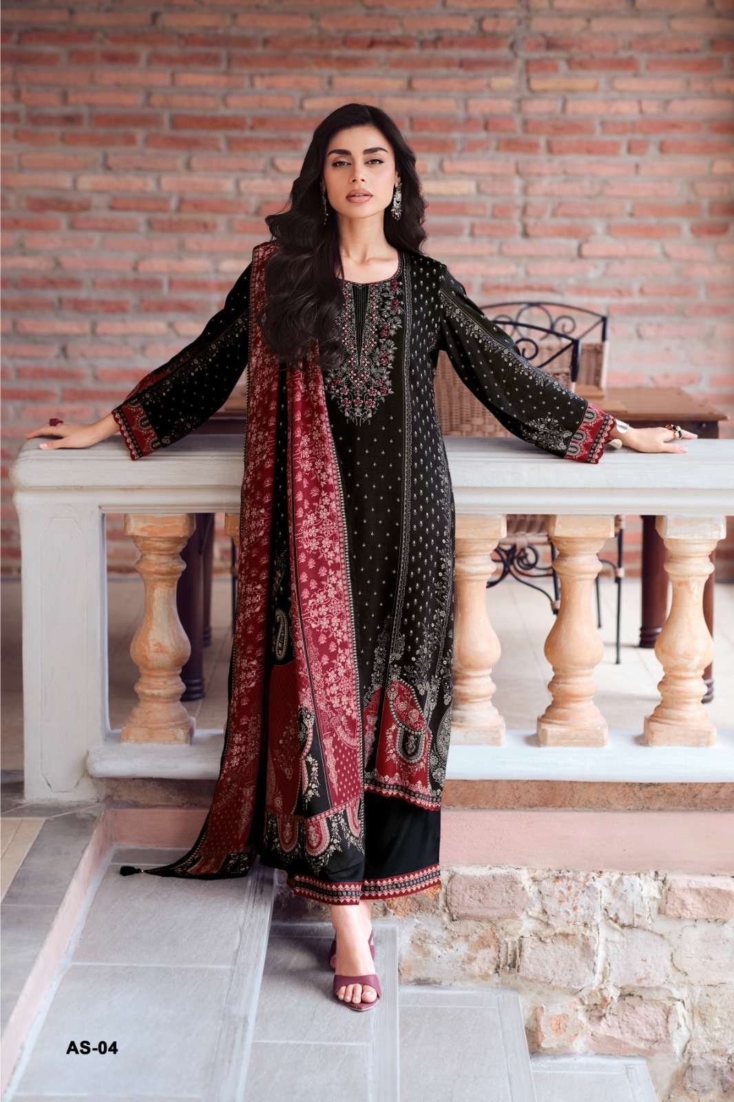 Varsha Arcis Viscose Muslin Dress Material - Amrah Wholesale