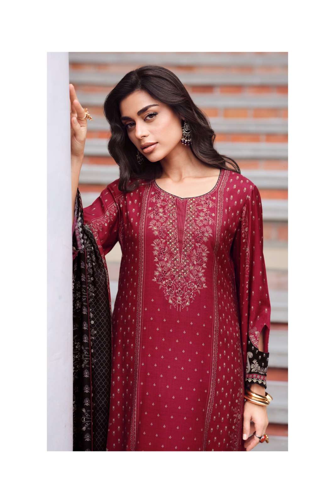 Varsha Arcis Viscose Muslin Dress Material - Amrah Wholesale
