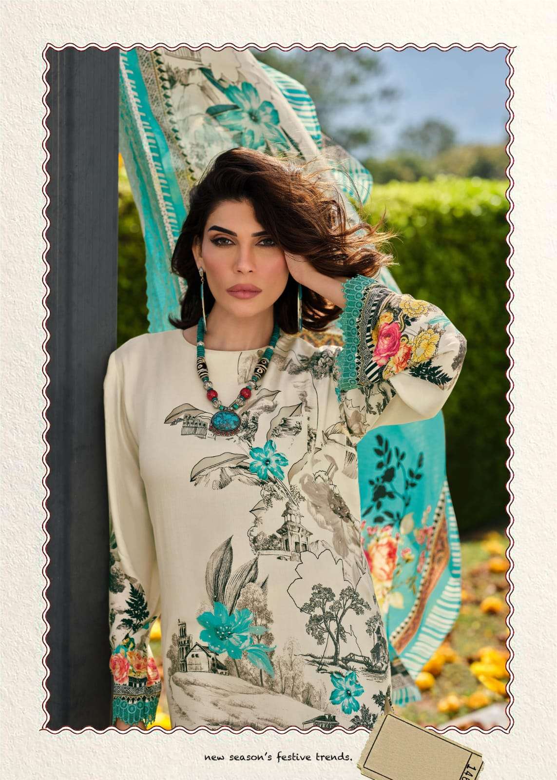 Varsha Fashion Artisan Story Premium Lawn Cotton Designer Salwar Suit Set