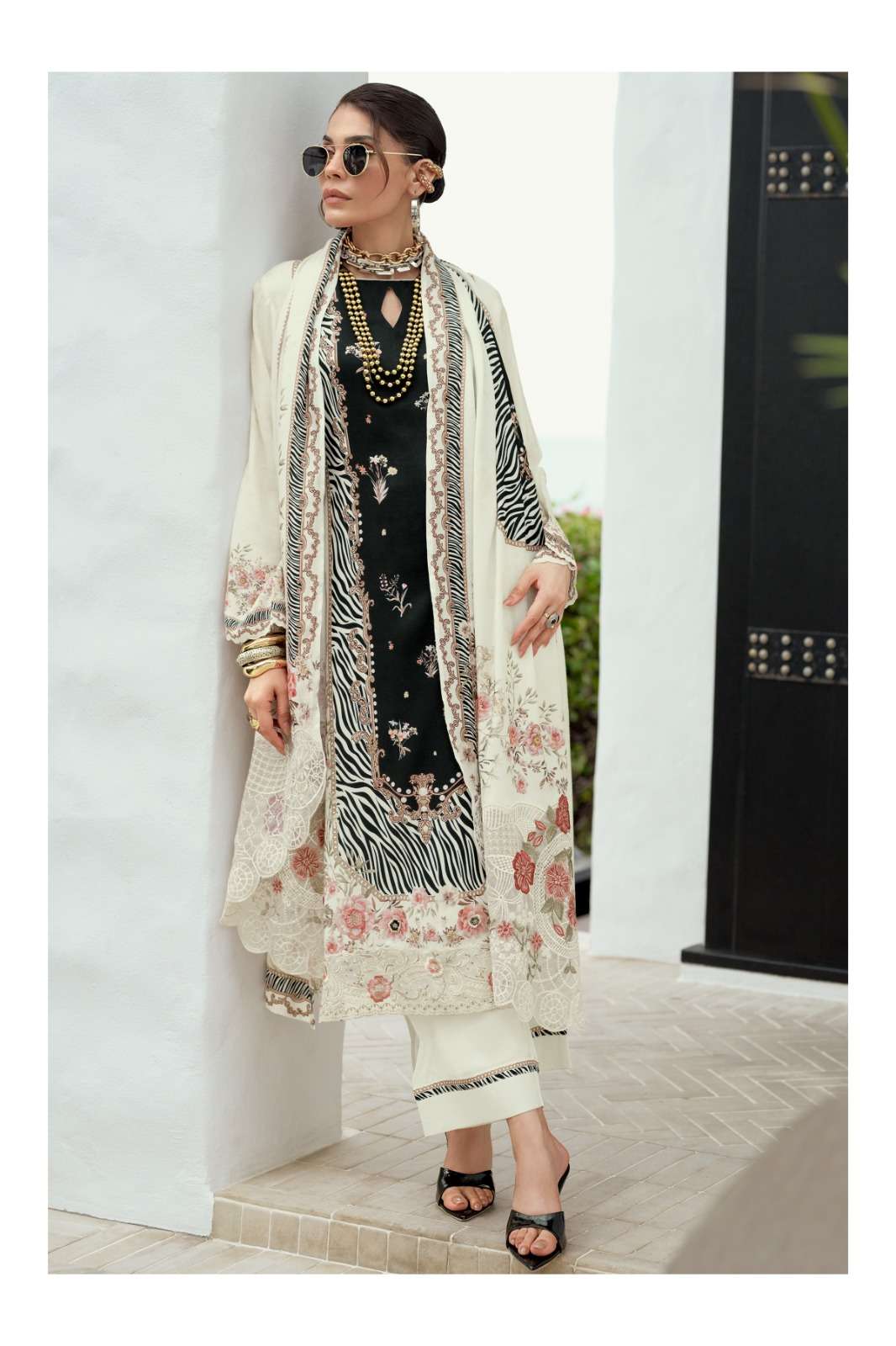 Varsha Beautiful People Muslin Embroidered Dress Material - Amrah Wholesale