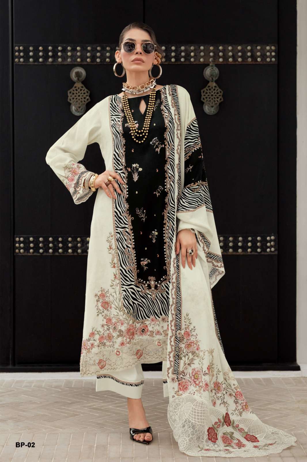 Varsha Beautiful People Muslin Embroidered Dress Material - Amrah Wholesale