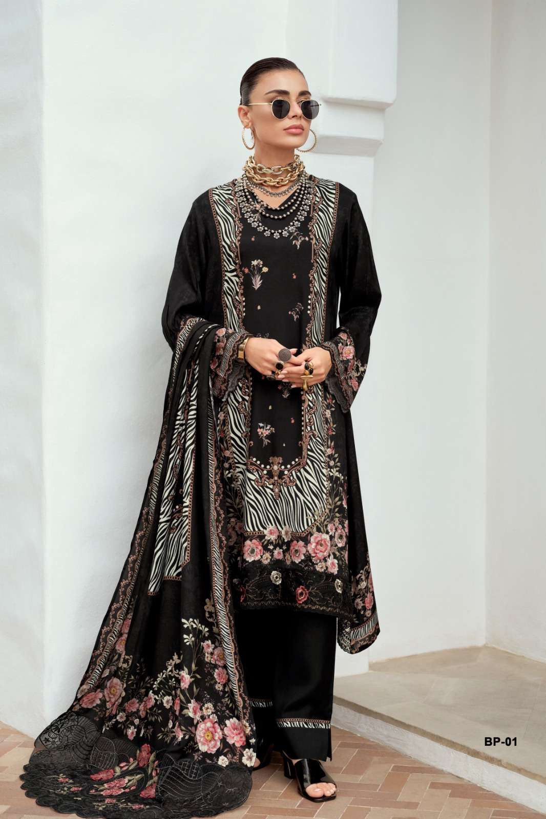 Varsha Beautiful People Muslin Embroidered Dress Material - Amrah Wholesale