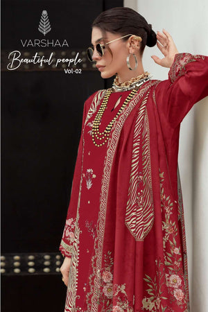 Varsha Fashion Beautiful People Vol 2 Viscose Muslin Designer Salwar Suit Set