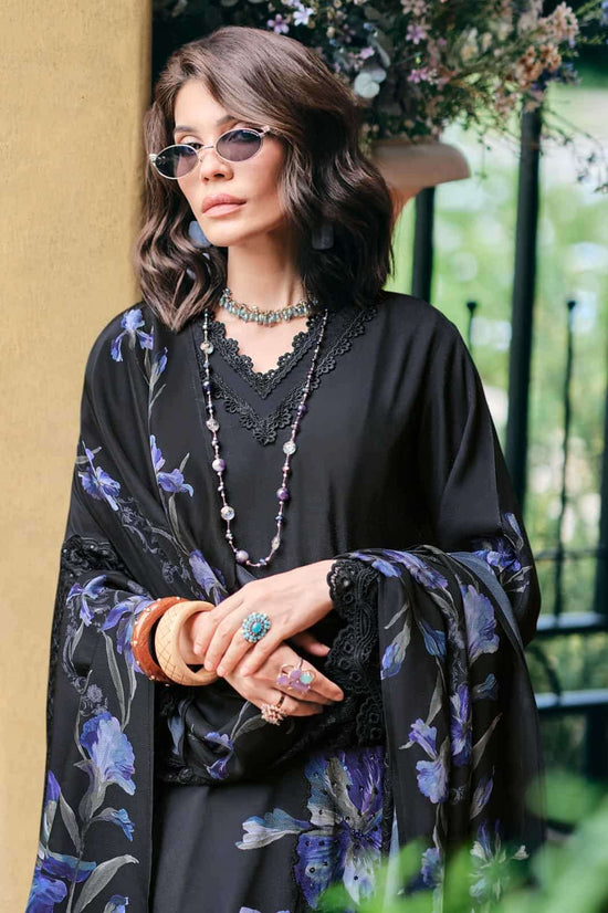 Varsha Black Majestic Premium Pashmina Dress Material