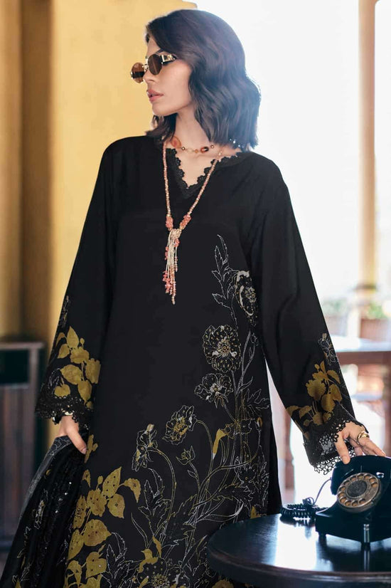 Varsha Black Majestic Premium Pashmina Dress Material
