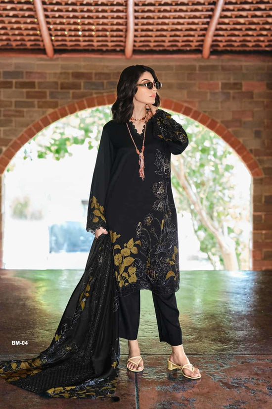 Varsha Black Majestic Premium Pashmina Dress Material