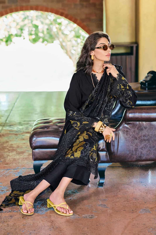Varsha Black Majestic Premium Pashmina Dress Material