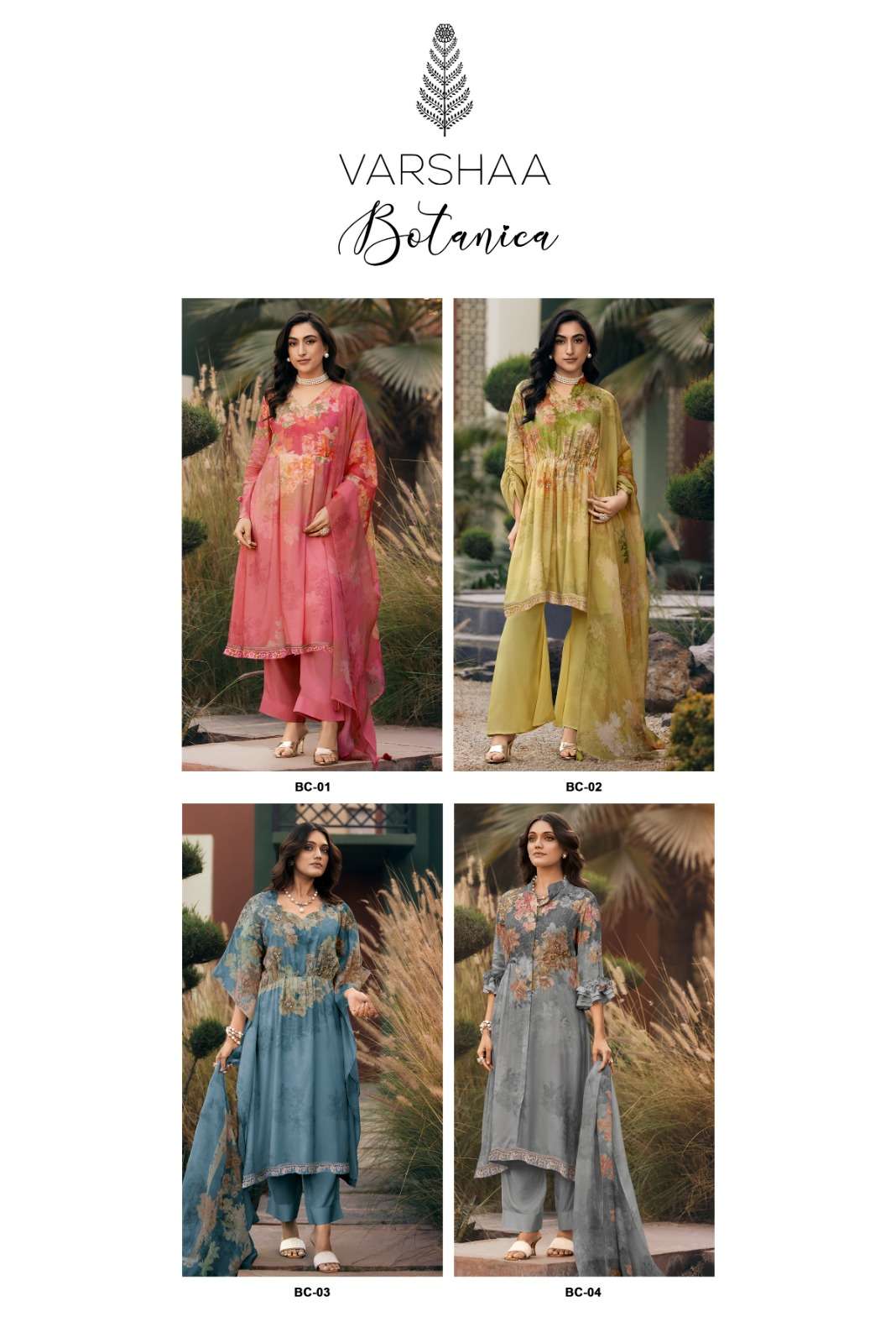Varsha Fashion Botanica Mul Cotton Dress Material