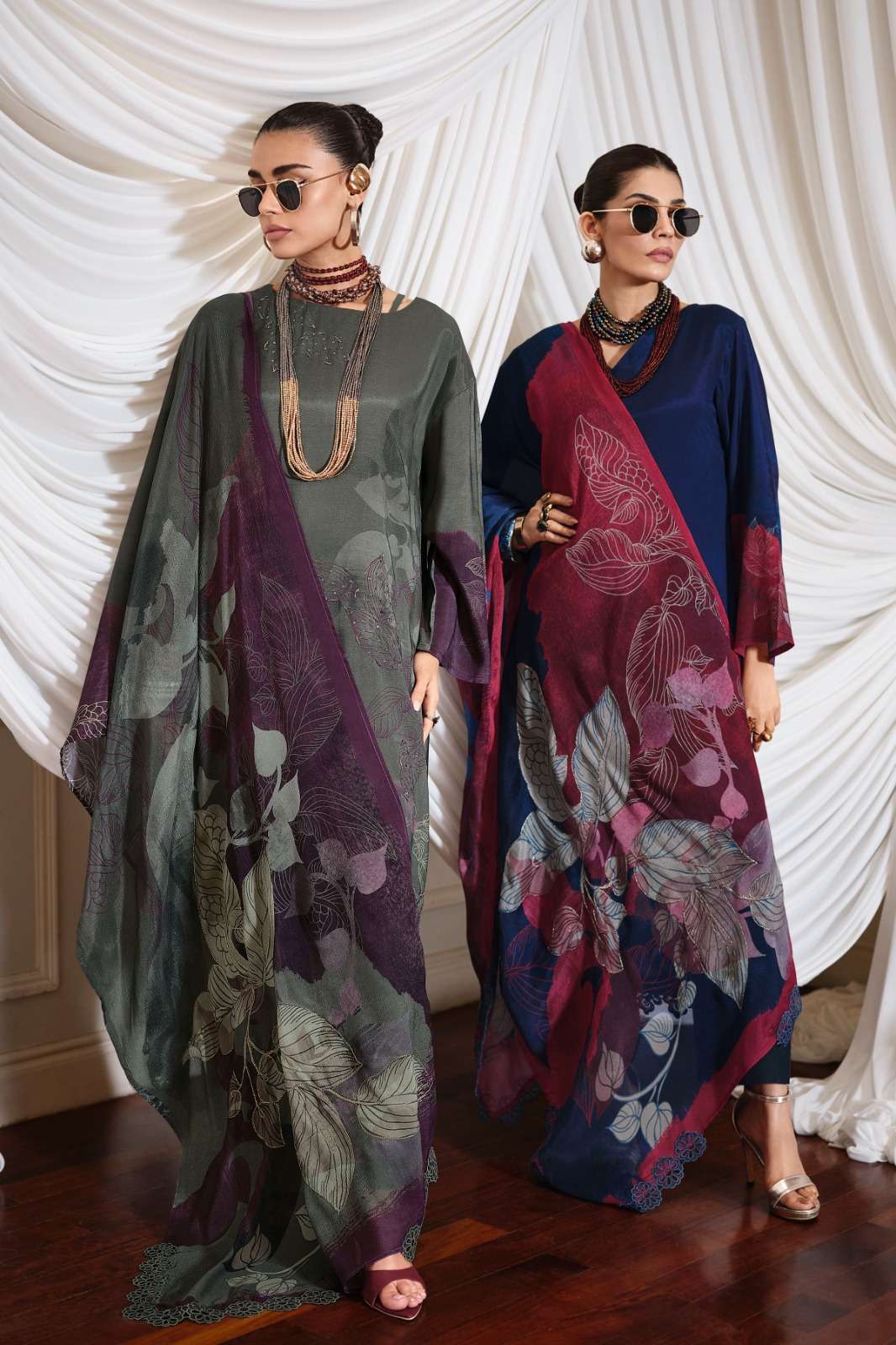 Varsha Canvas Muslin Dress Material - Amrah Wholesale