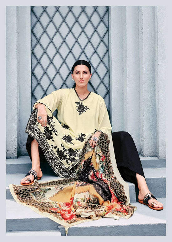 Varsha Fashion Chroma Viscose Muslin Embroidered Salwar Suit Set