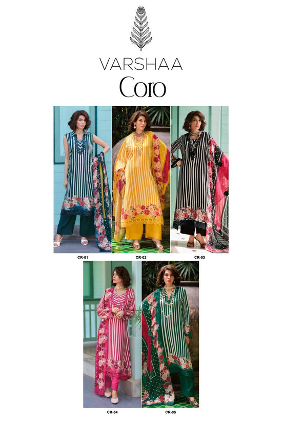 Varsha Fashion Coro Salwar Suit Set Wholesale Catalogue - Amrah Wholesale
