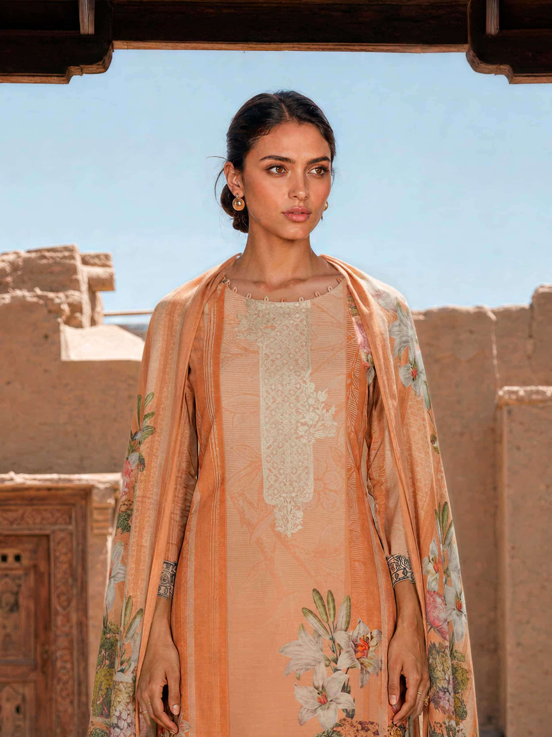 Varsha Elan E Ishq Chapter 2 Viscose Muslin Dress Material