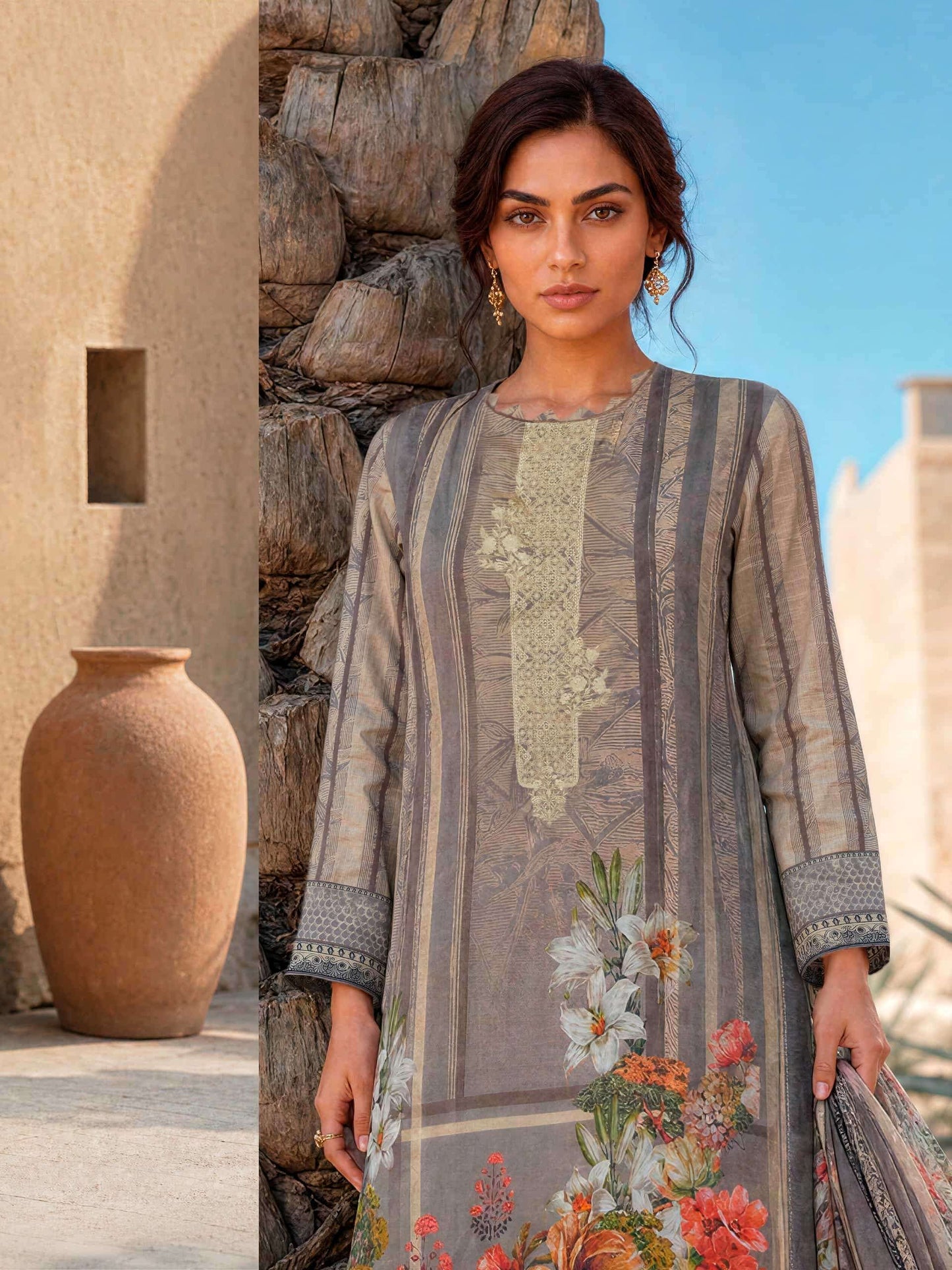 Varsha Elan E Ishq Chapter 2 Viscose Muslin Dress Material