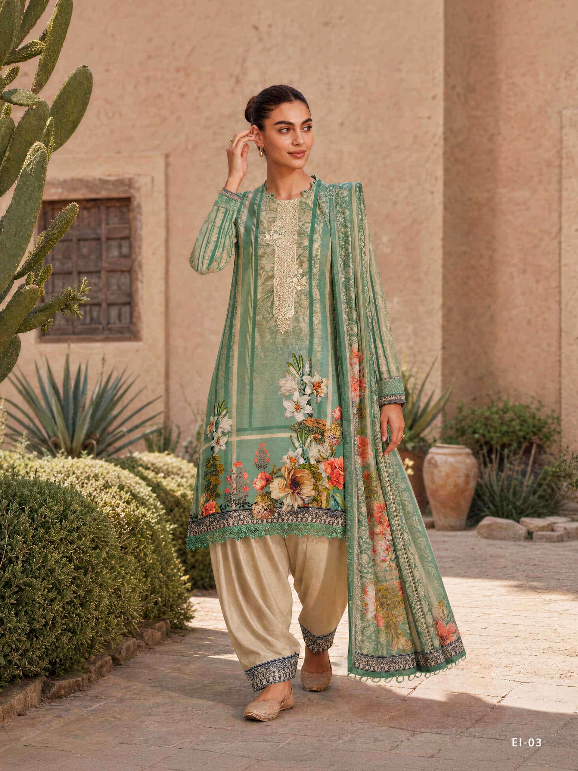 Varsha Elan E Ishq Chapter 2 Viscose Muslin Dress Material