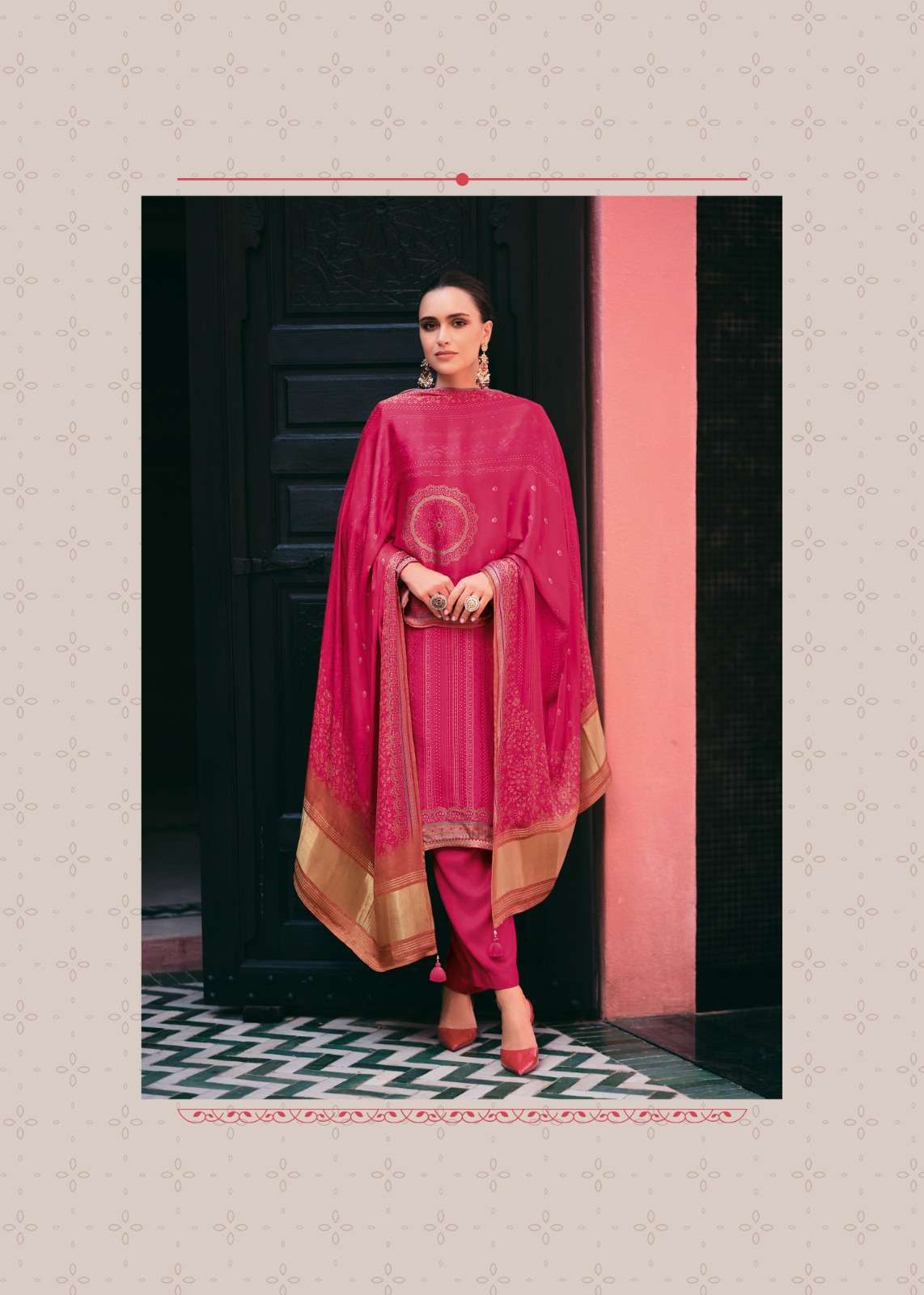 Varsha Fashion Anvika Russian Silk Designer Dress Material - Amrah Wholesale