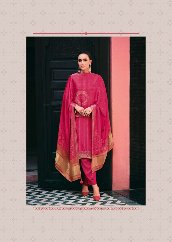 Varsha Fashion Anvika Russian Silk Designer Dress Material - Amrah Wholesale