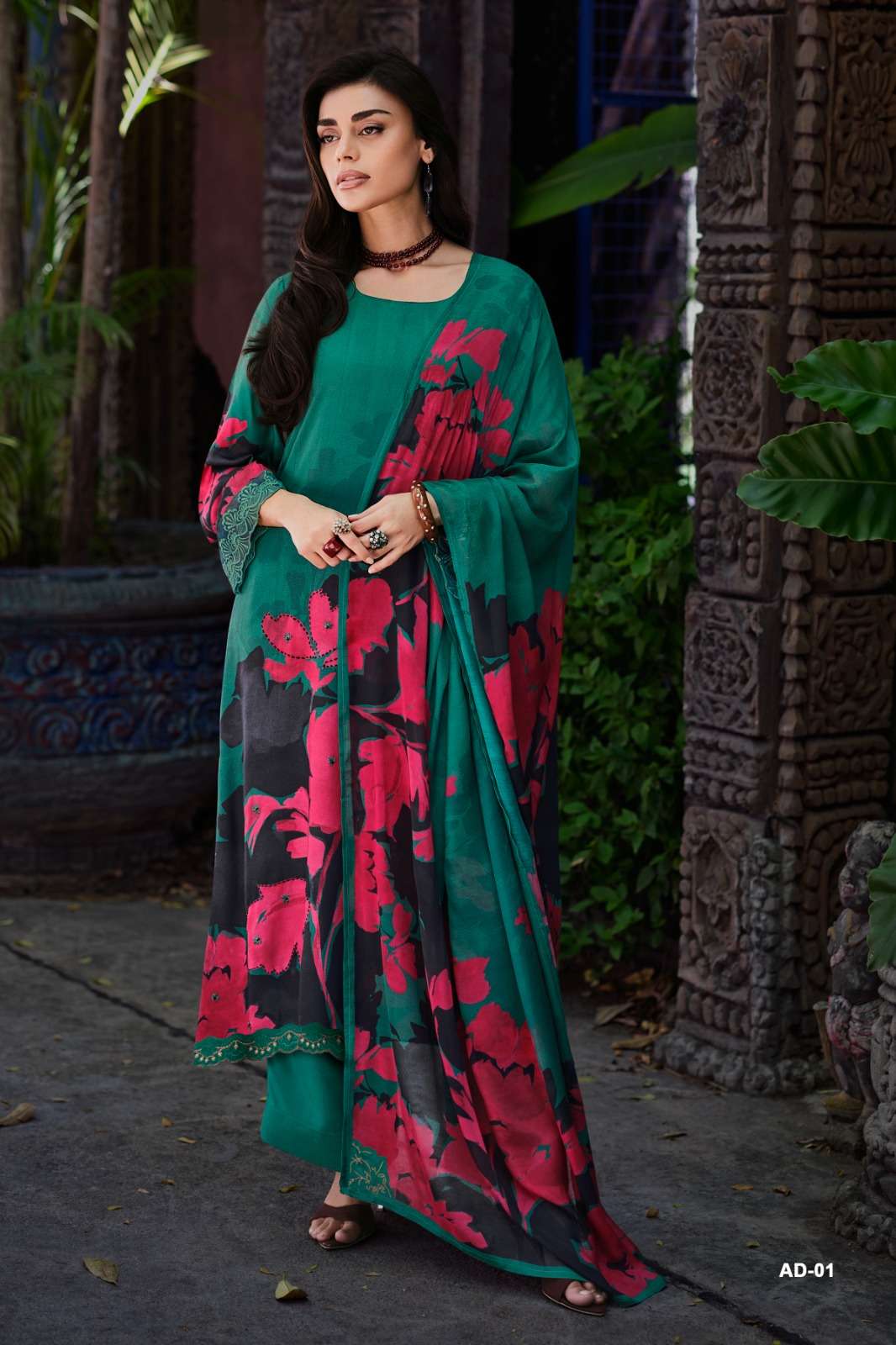 Varsha Fashion Arcadia Viscose Muslin Digital Printed Dress Material - Amrah Wholesale