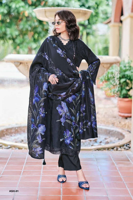 Varsha Fashion Ash Viscose Digital Print Dress Material - Amrah Wholesale