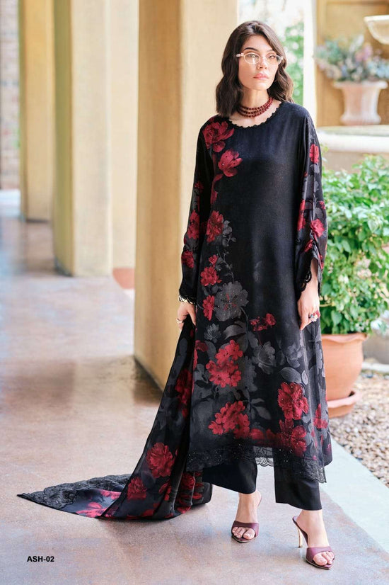 Varsha Fashion Ash Viscose Digital Print Dress Material - Amrah Wholesale
