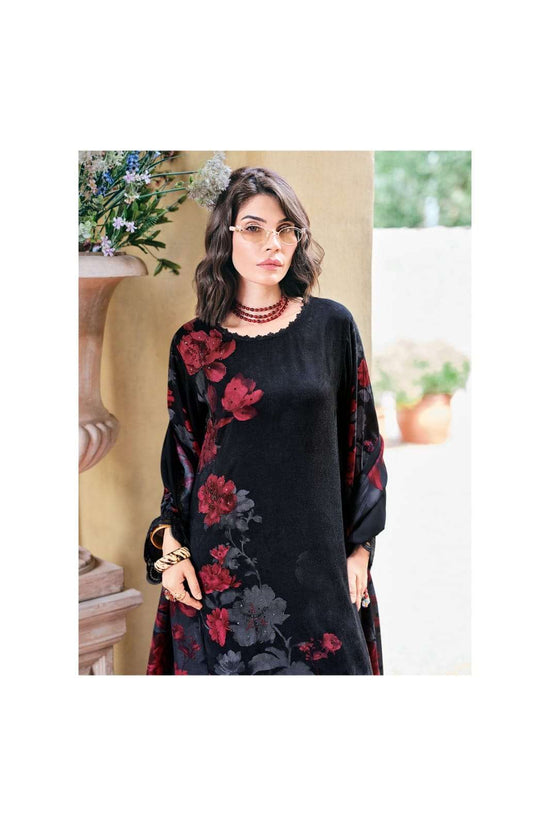 Varsha Fashion Ash Viscose Digital Print Dress Material - Amrah Wholesale