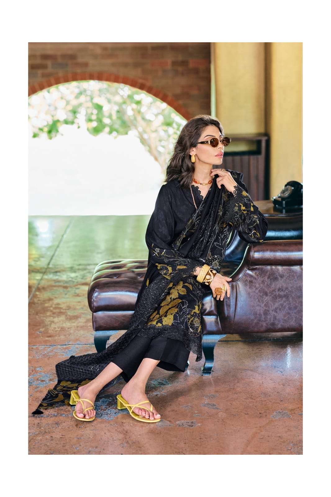 Varsha Fashion Ash Viscose Digital Print Dress Material - Amrah Wholesale