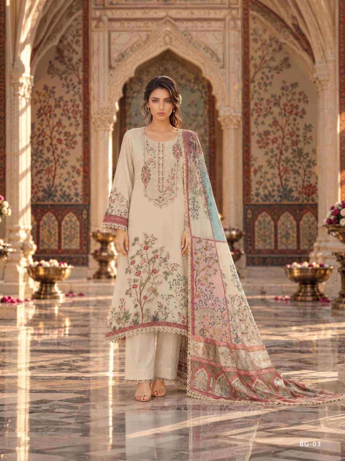 Varsha Fashion Bagh E Gul Pashmina Dress Material