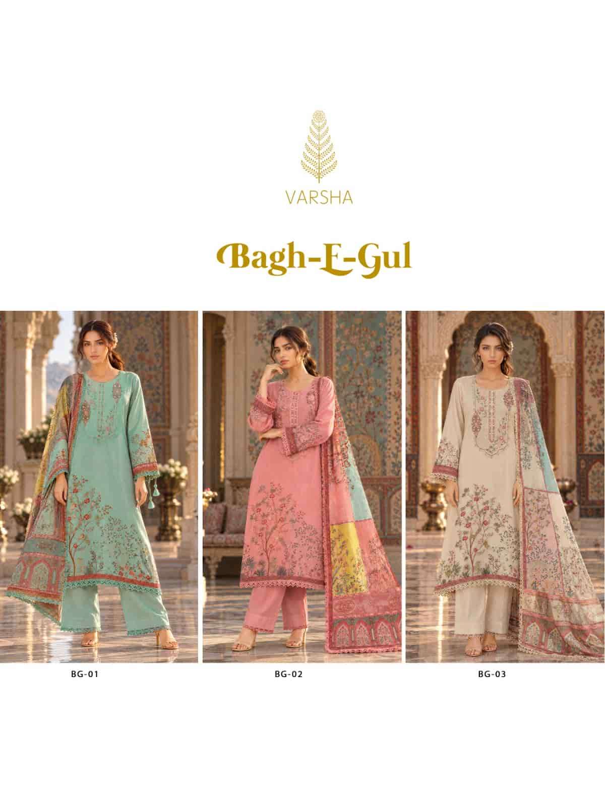 Varsha Fashion Bagh E Gul Pashmina Dress Material