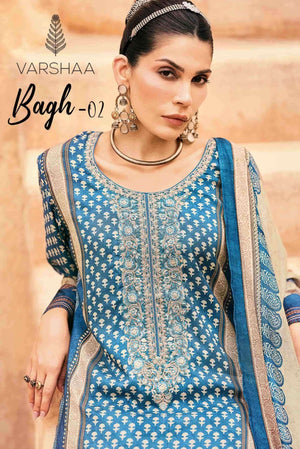 Varsha Fashion Bagh Vol 2 Viscose Muslin Dress Material - Amrah Wholesale