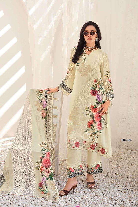 Varsha Fashion Beautiful Soul Muslin Designer Dress Material - Amrah Wholesale